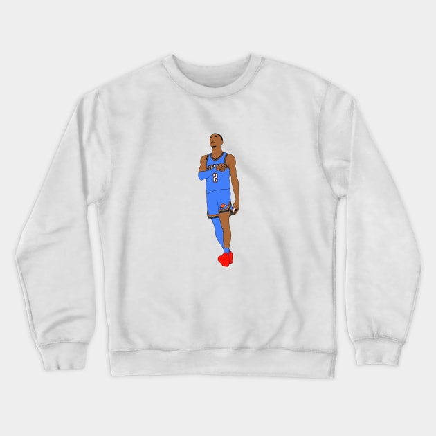 Shai Gilgeous-Alexander Minimal Crewneck Sweatshirt by whelmd